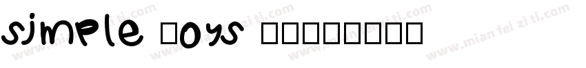 simple joys 20字体转换